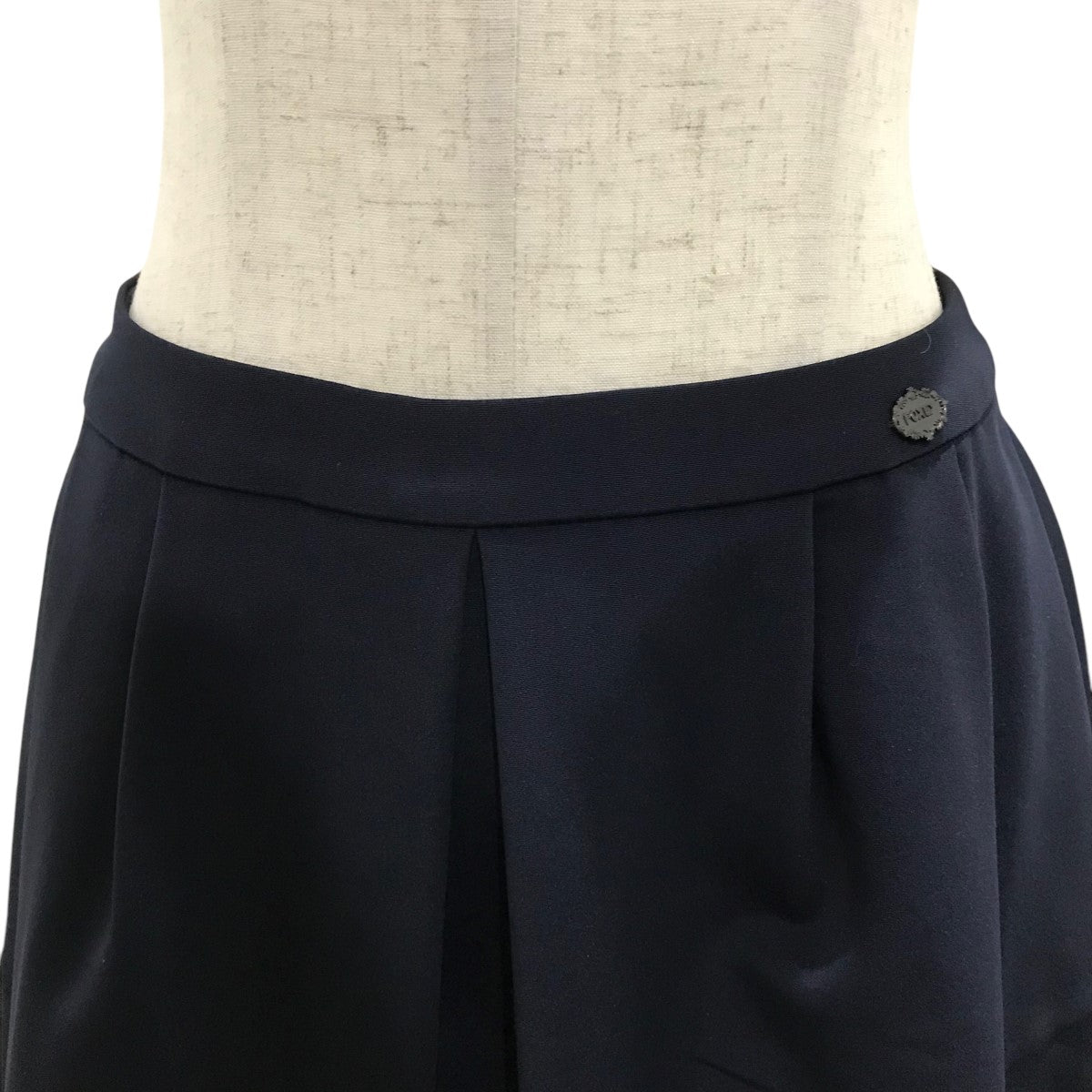 極美品✨ FOXEY NEWYORK フレアスカート　ネイビー　38フォクシー フォクシーニューヨーク ハリ感 スカート リボン 38 美品 フレア