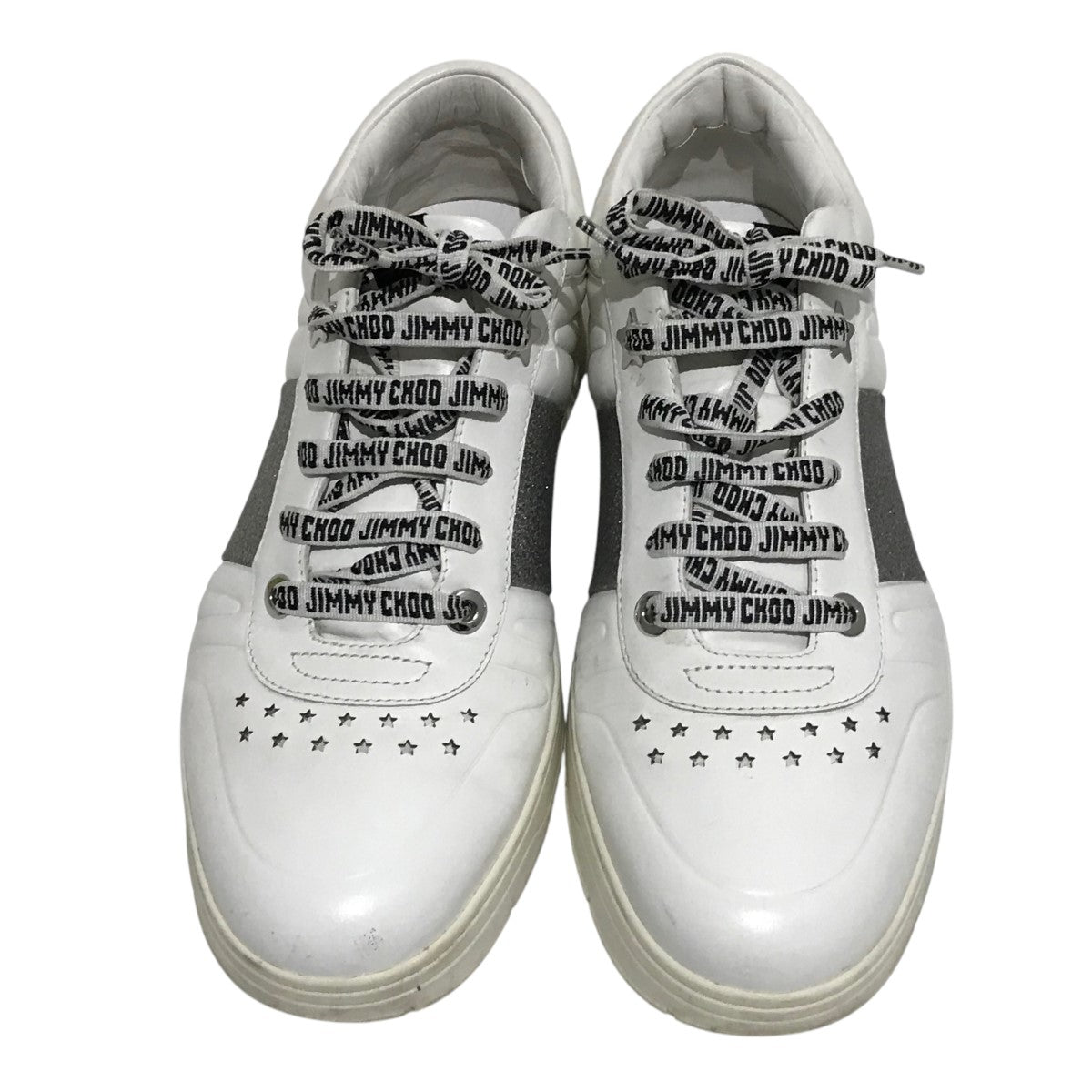 JIMMY CHOO グレー 厚底スニーカー JIMMY CHOO Jimmy Choo ジミーチュウ スニーカー PALMA MAXI/F QJK