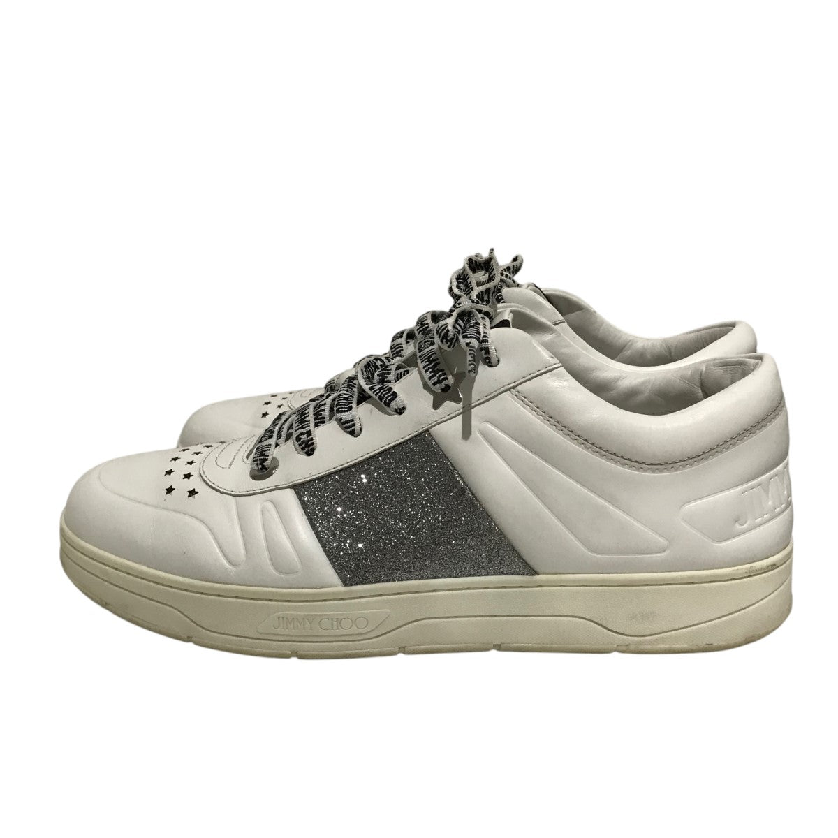 しみー！！ JIMMY CHOO(ジミーチュウ) ローカットスニーカー ホワイト サイズ 43