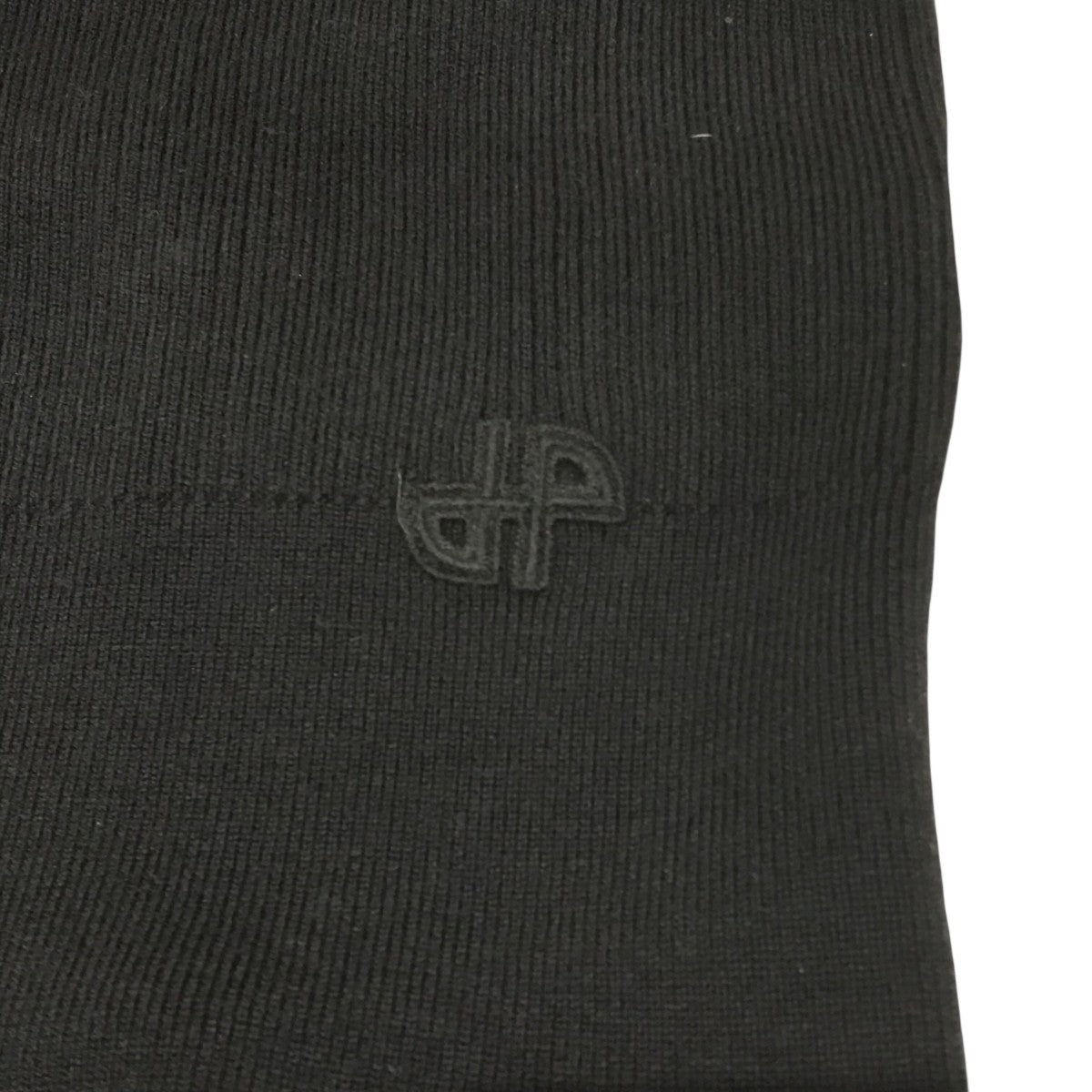 パトゥ　ニット　ブラック Patou | オーガニックコットン混紡 パトゥジャカードニットトップス