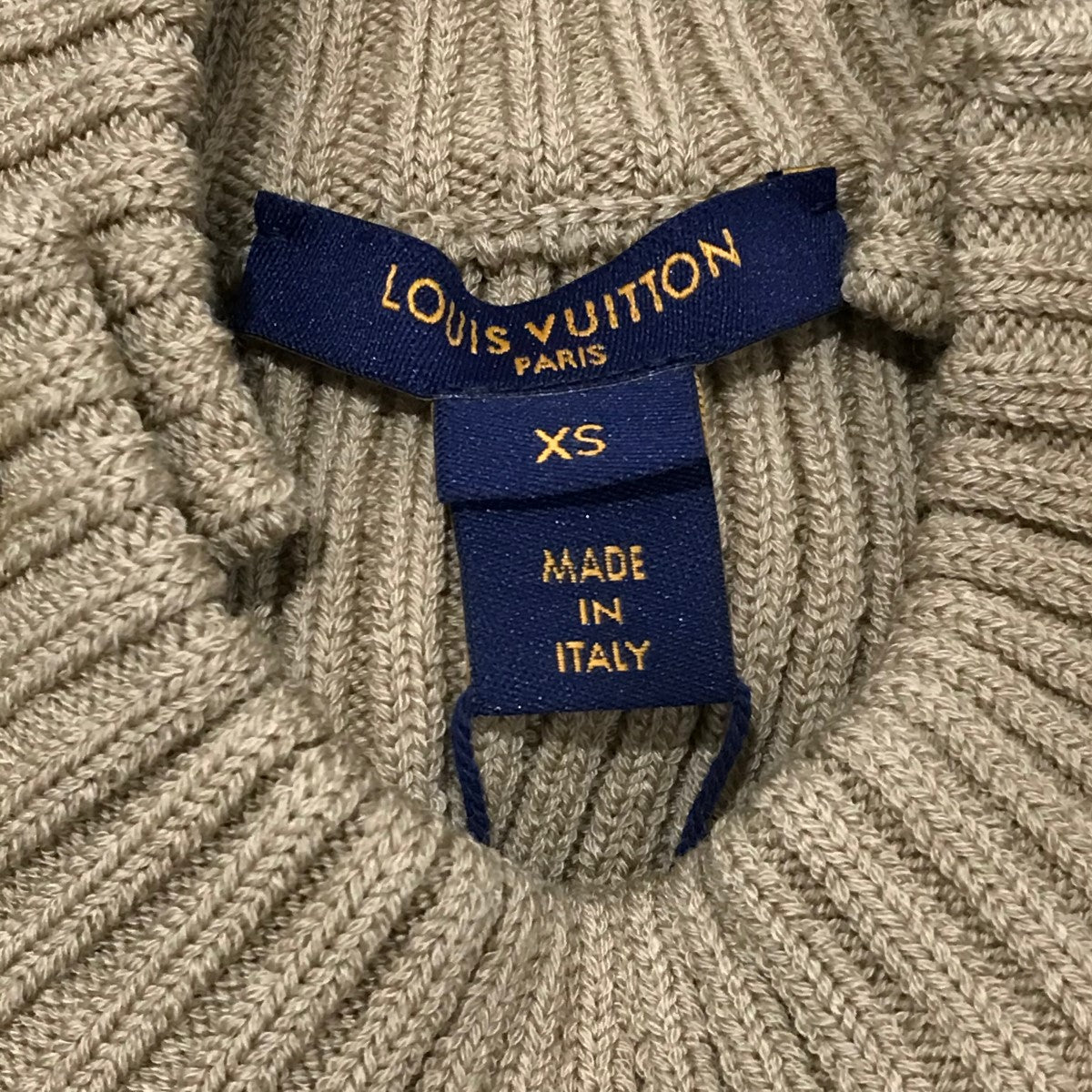 Louis Vuitton ウールコート 34 ベージュ・ブラック e02-st40119-1.jpg