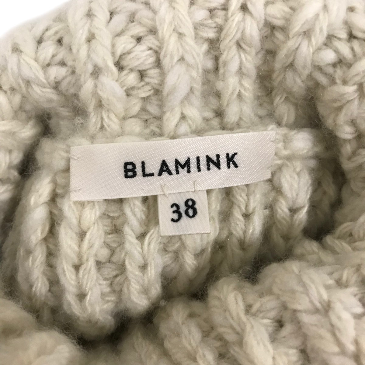 BLAMINK カシミヤニットポンチョ7915-230-0061 古着・中古-8枚目のアイテム画像