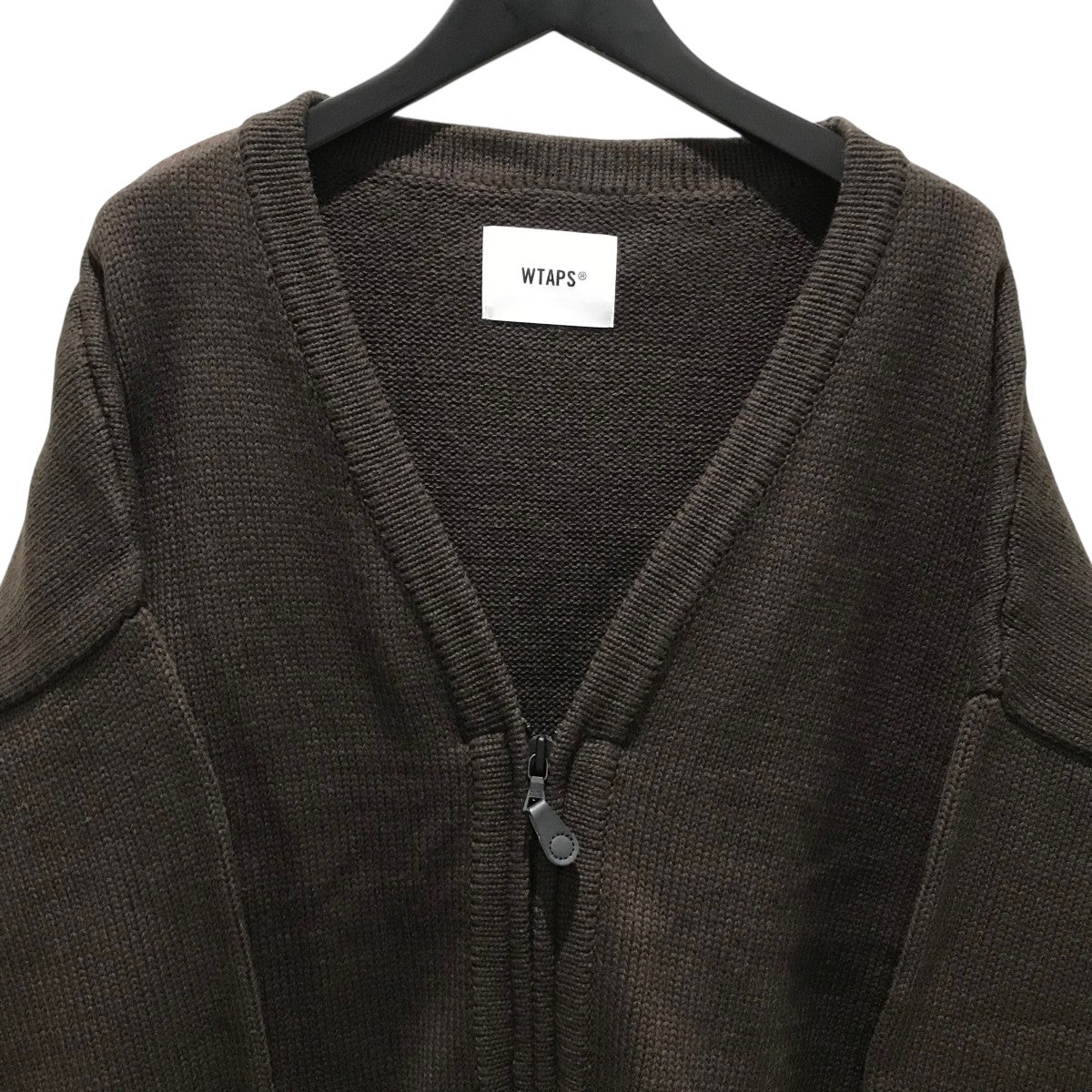 WTAPS ネイビー モヘアカーディガン WAIPER.inc ワイパーインク アクリルニット シャギー