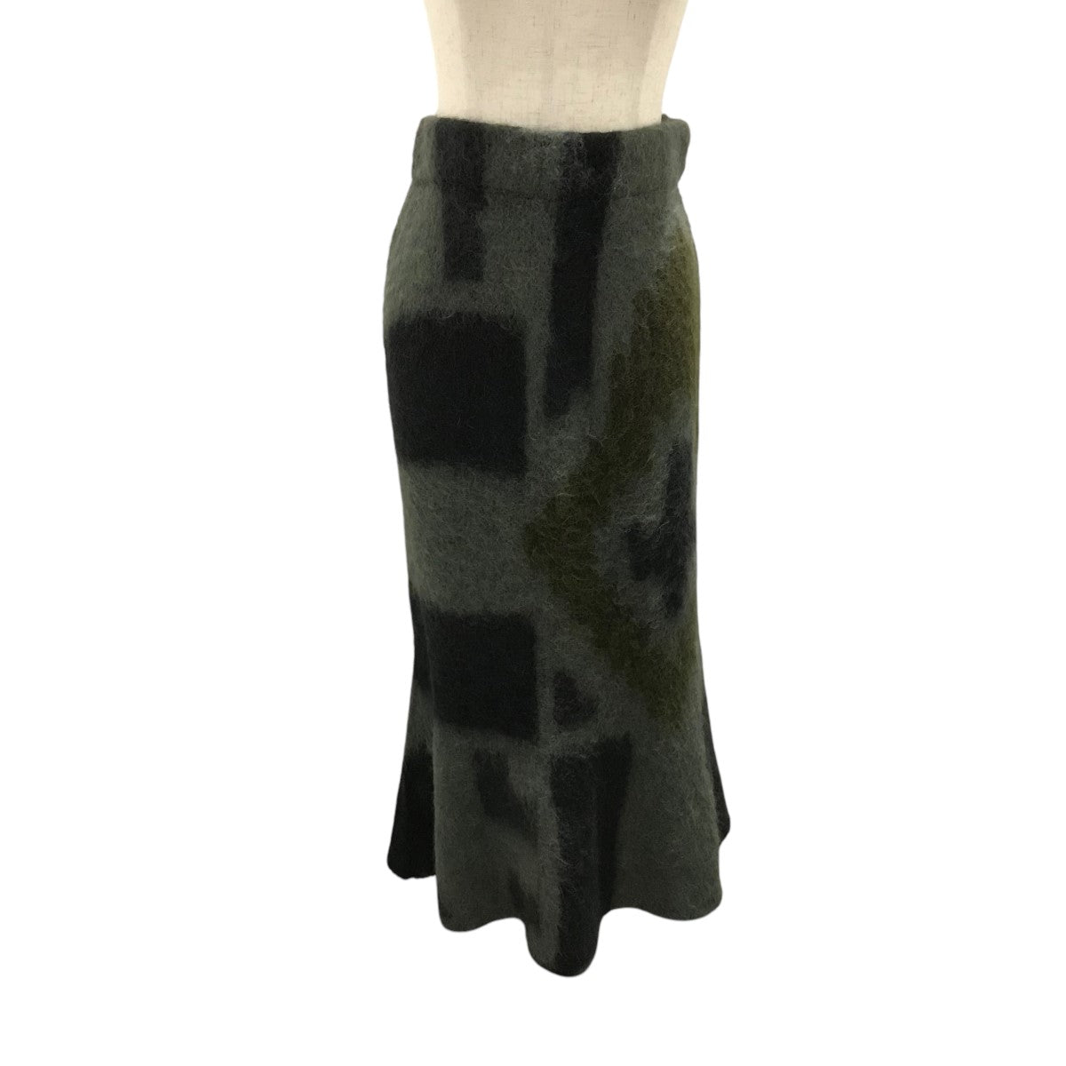 【Origami Dyed Suri Alpaca Wool Knitted Skirt】モヘアニットスカートMM23FW-KN028