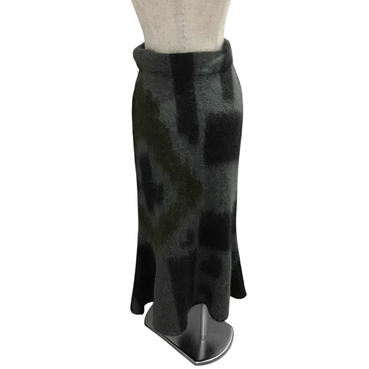 【Origami Dyed Suri Alpaca Wool Knitted Skirt】モヘアニットスカートMM23FW-KN028