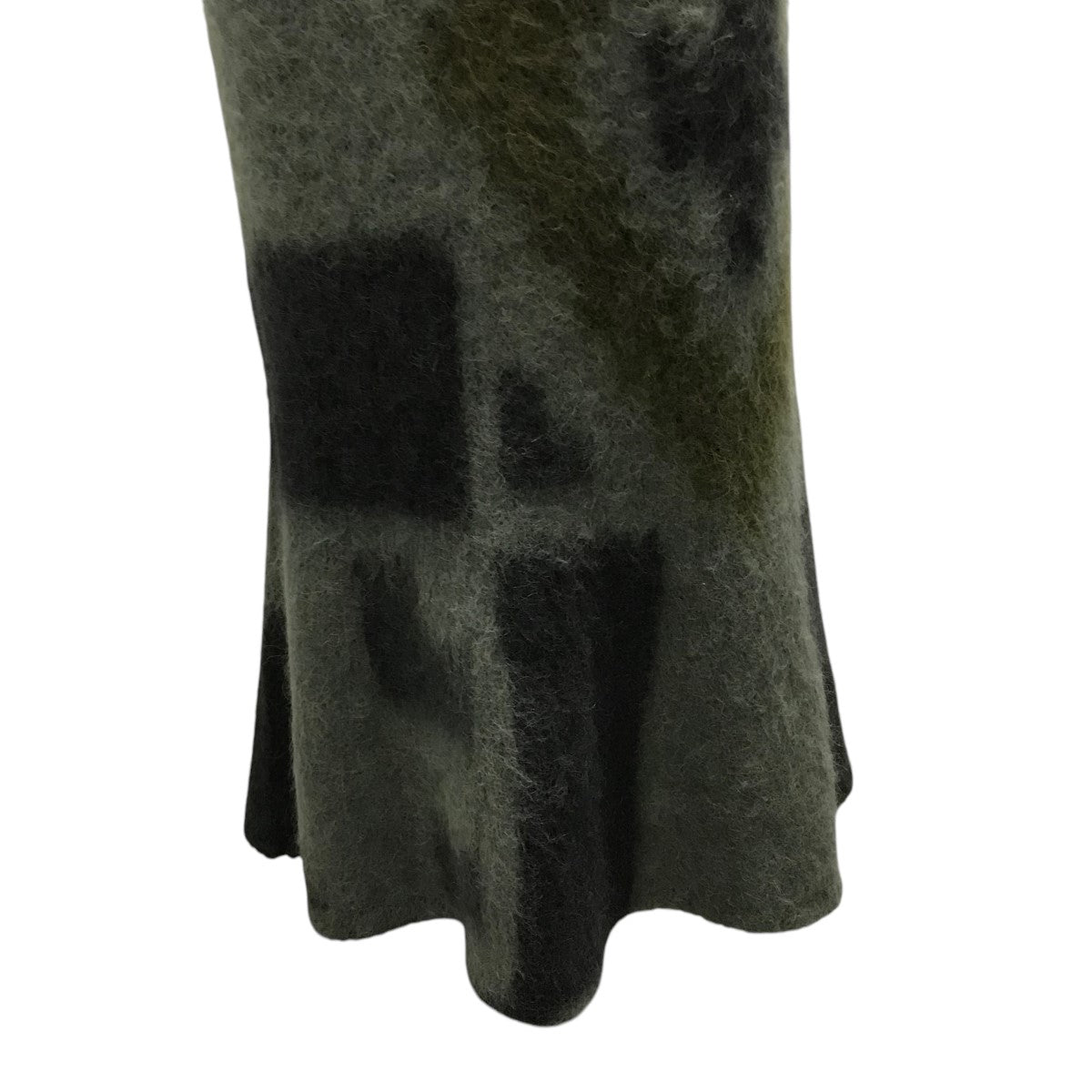 【Origami Dyed Suri Alpaca Wool Knitted Skirt】モヘアニットスカートMM23FW-KN028