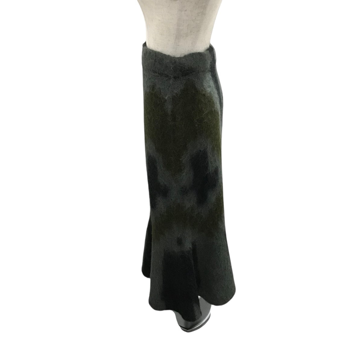 【Origami Dyed Suri Alpaca Wool Knitted Skirt】モヘアニットスカートMM23FW-KN028