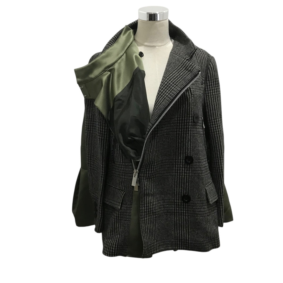 sacai チェック柄 ジャケット sacai(サカイ) チェック再構築ジャケット20-05330 20-05330