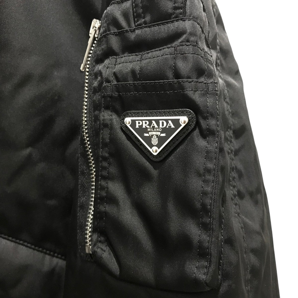 PRADA(プラダ) RE-NYLON中綿ボンバージャケットSGC824 SGC824 ブラック