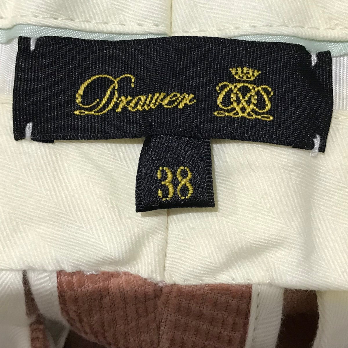 Drawer(ドゥロワー) ブロックコーデュロイストレートパンツ6514