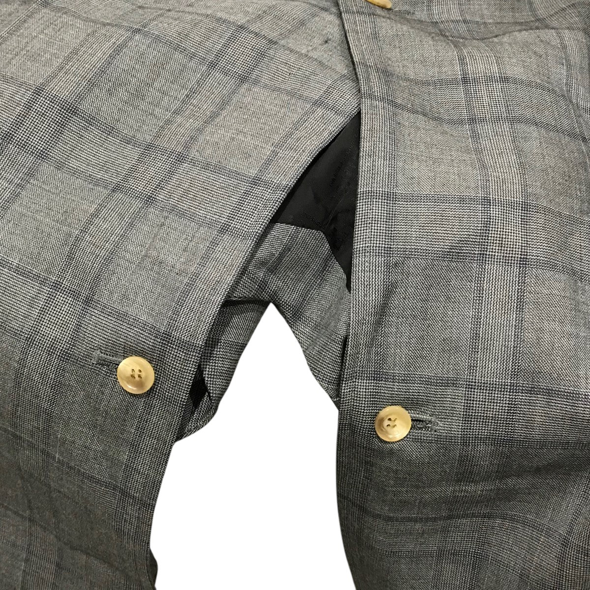 チェックロングテーラードジャケット24SS15JK63