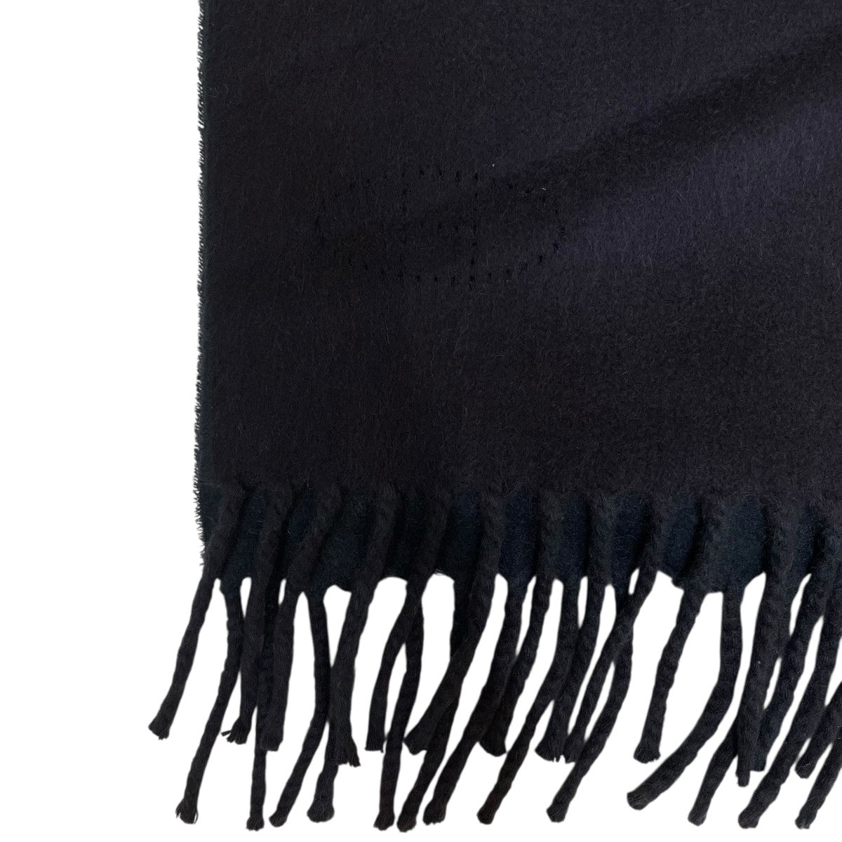 HERMES(エルメス) エブリンHロゴカシミヤマフラー ネイビー｜【公式