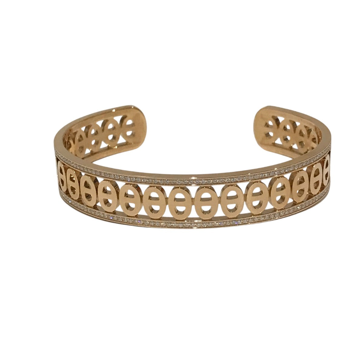 HERMES(エルメス) シェーヌダンクルディヴァインバングル ピンク