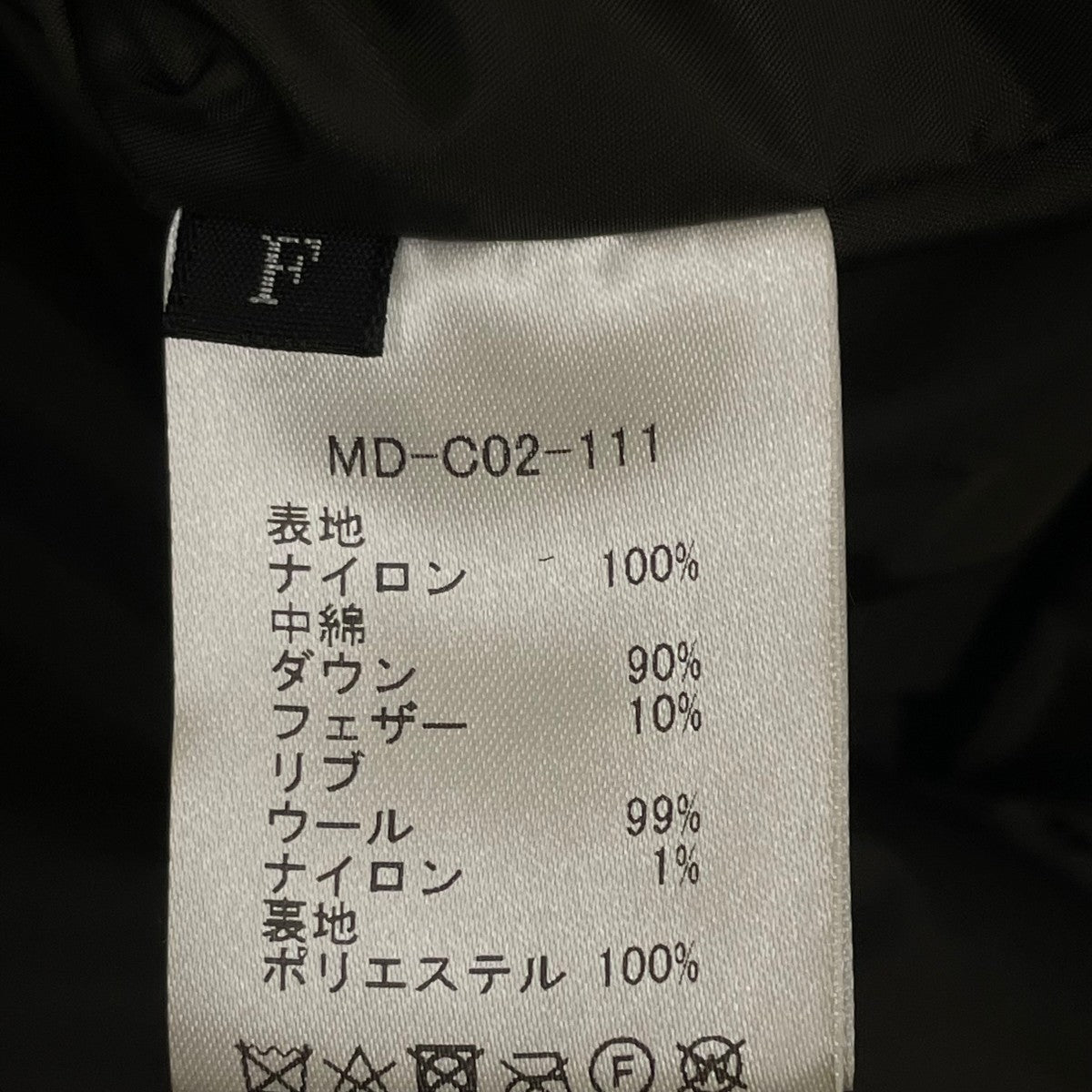 Rib Knit Sleeve Down Coat切り替えダウンコートMD-C02-111