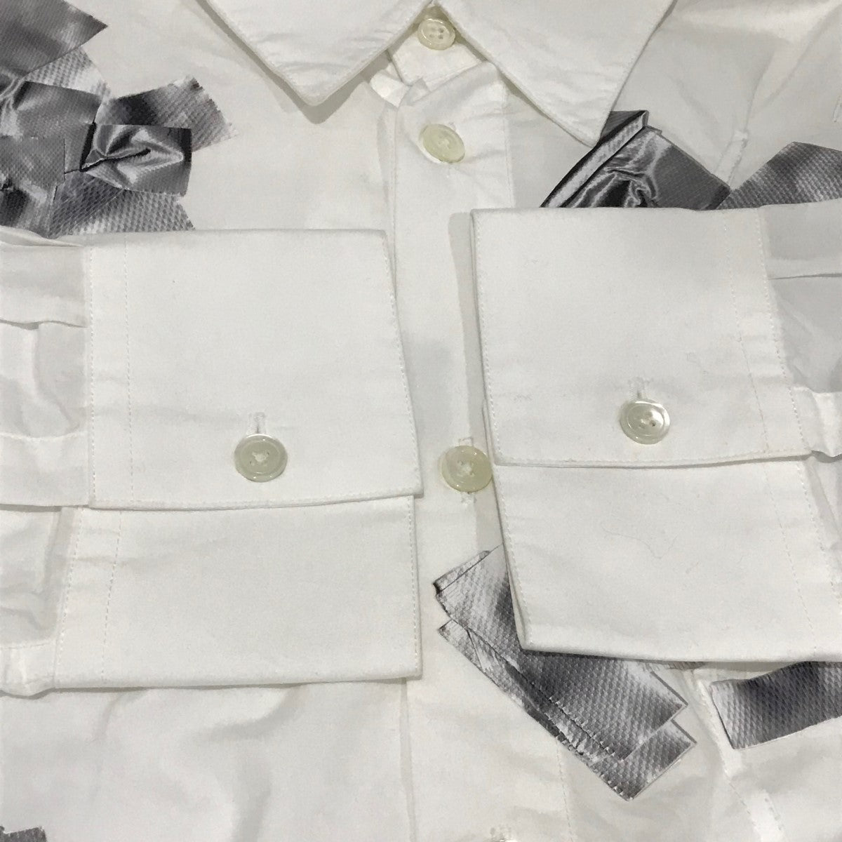 【国内買付】doublet GAFFER TAPE REPAIR T-SHIRT Tシャツ WHITE White Gaffer Tape Repair Shirt by doublet on Sale