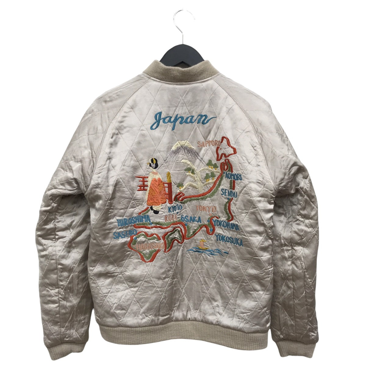 TAILOR TOYO SOUVENIR JACKET BUZZ RICKSONS × KOSHO ＆ CO． SPECIAL EDITION 334th FTR． BOMB． SQ． CHITOSE JAPANスカジャン 古着・中古-4枚目のアイテム画像