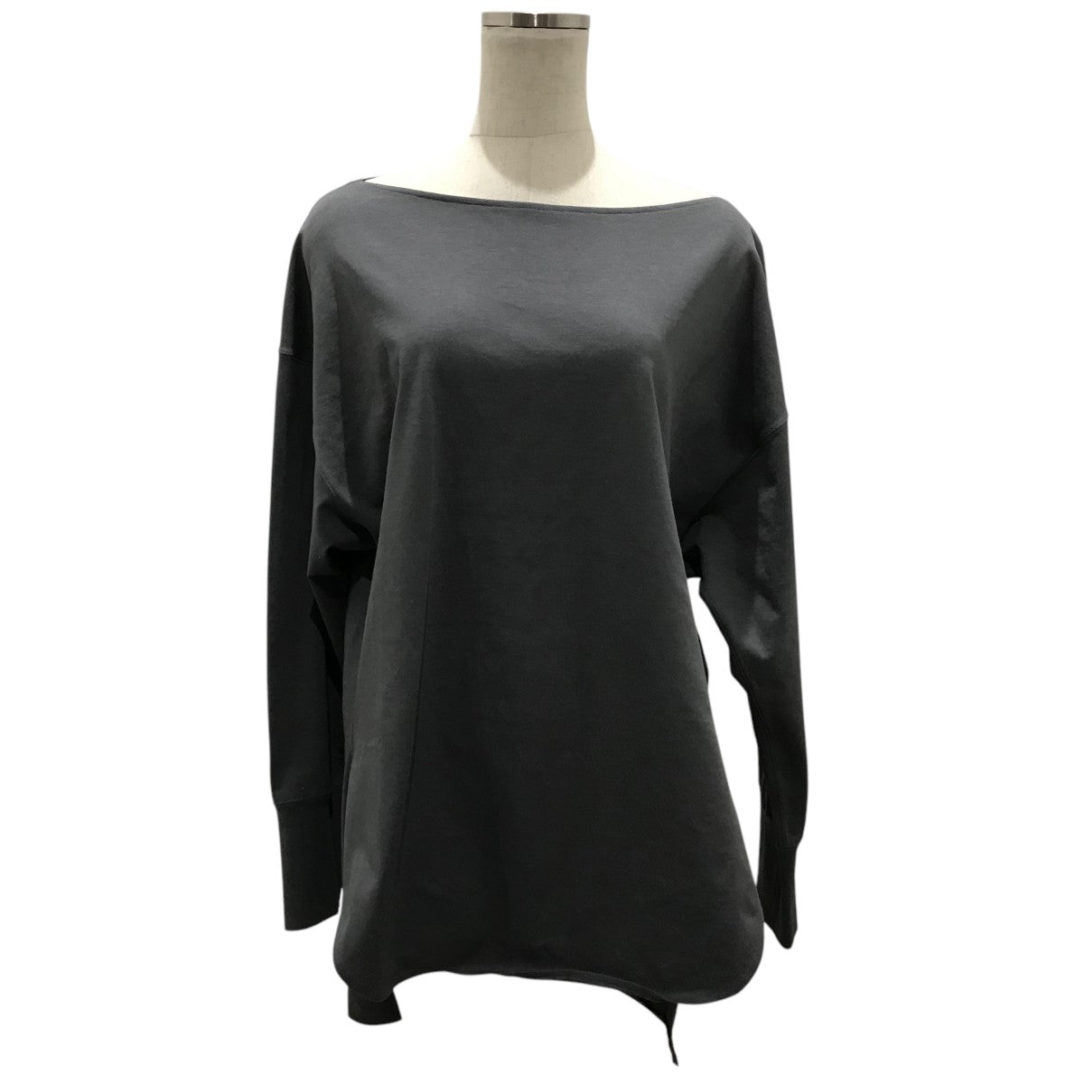 mame kurogouchi 25SS｢Oversized Cotton Boat Neck Top｣ボートネックカットソーMM25SS-JS003 古着・中古-1枚目のアイテム画像
