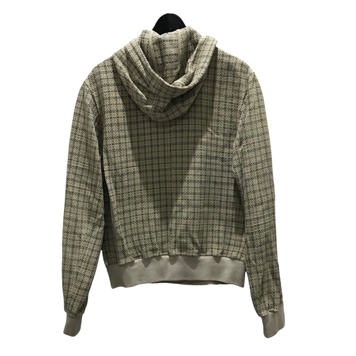 HERMES フーデッド編みレザージャケット 古着・中古-2枚目のアイテム画像