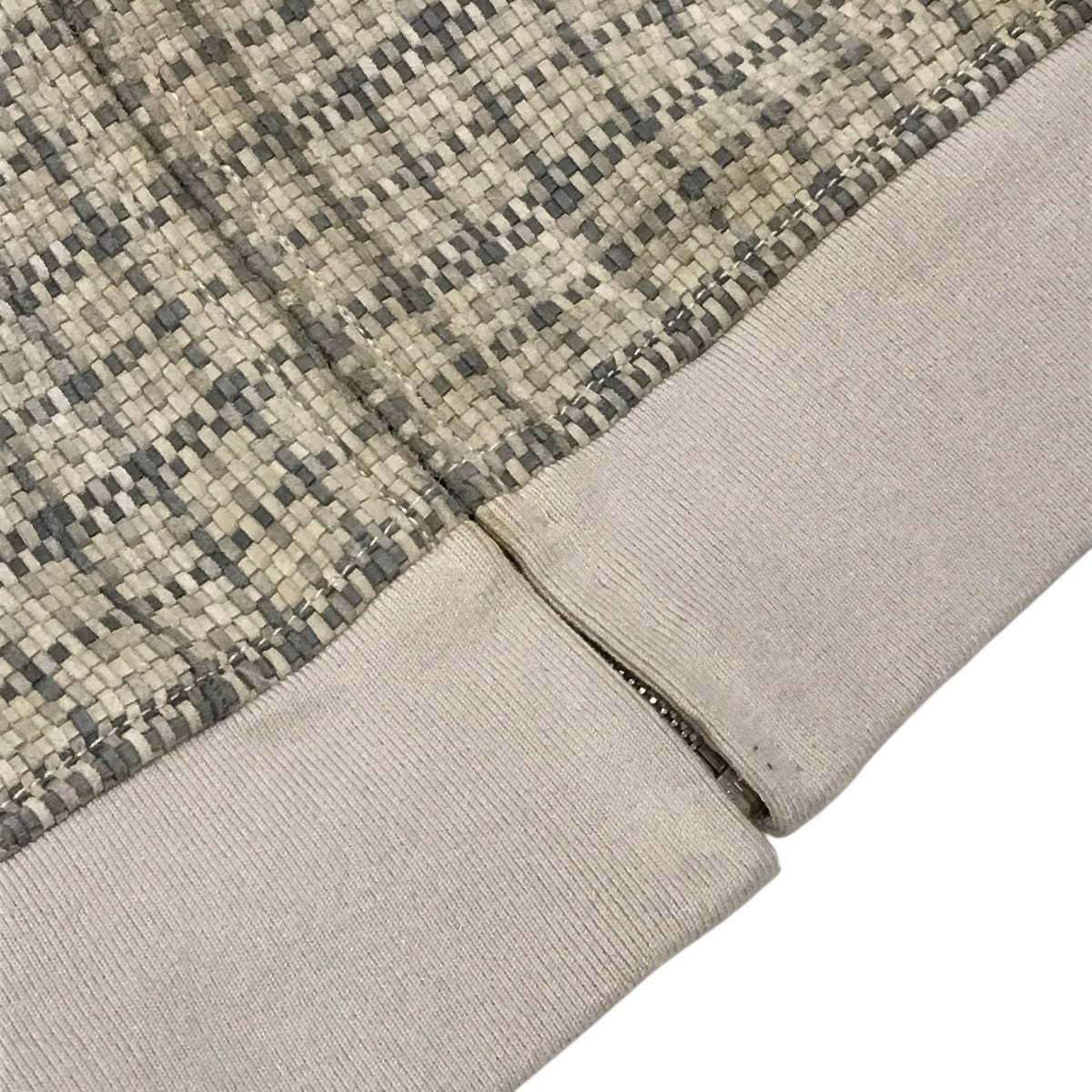 HERMES フーデッド編みレザージャケット 古着・中古-8枚目のアイテム画像