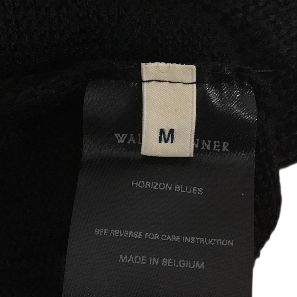 wales bonner ニットカーディガン WALES BONNER(ウェールズボナー) モヘヤ混カーディガン ブラック