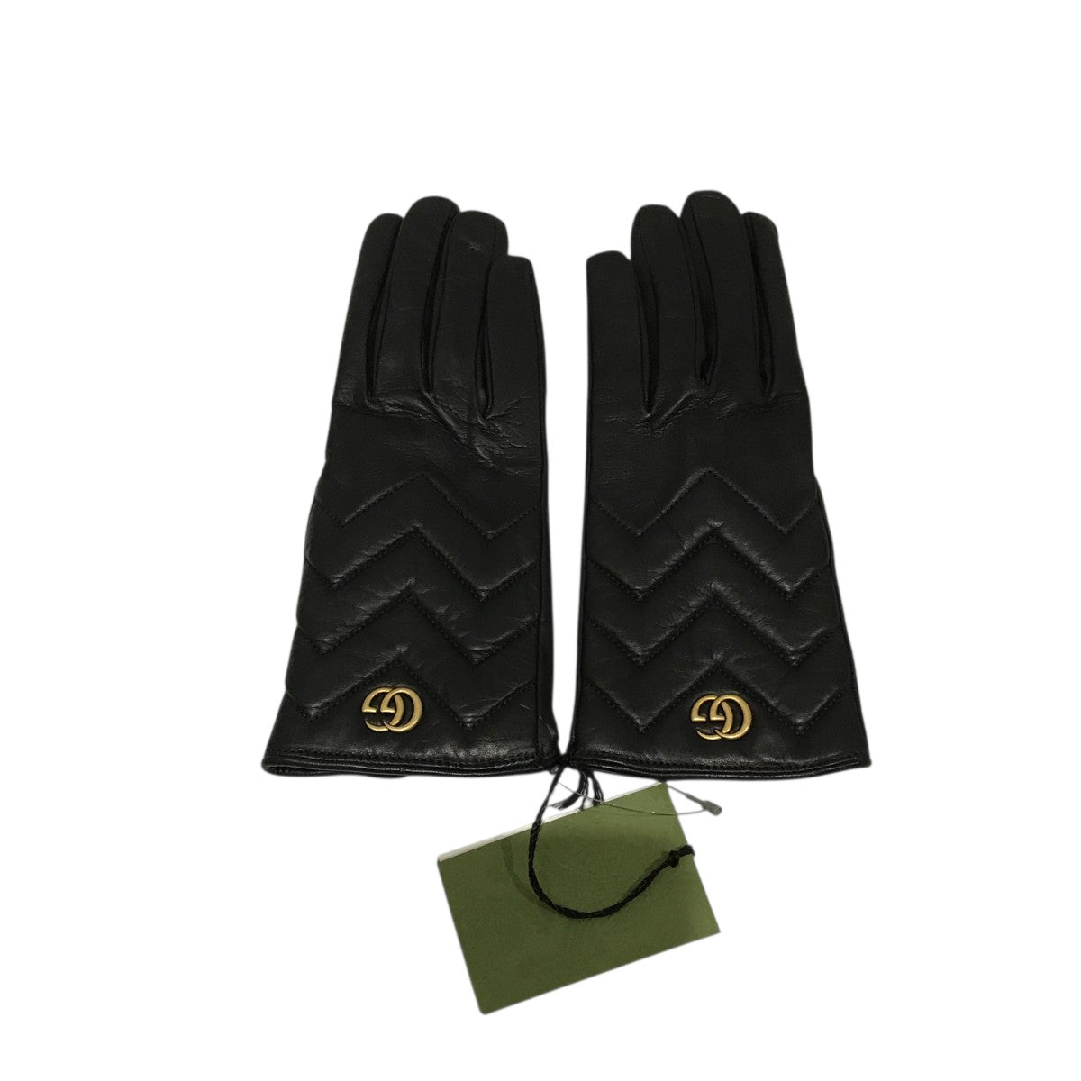 GUCCI(グッチ) レザーグローブ477965 477965 ブラック サイズ L