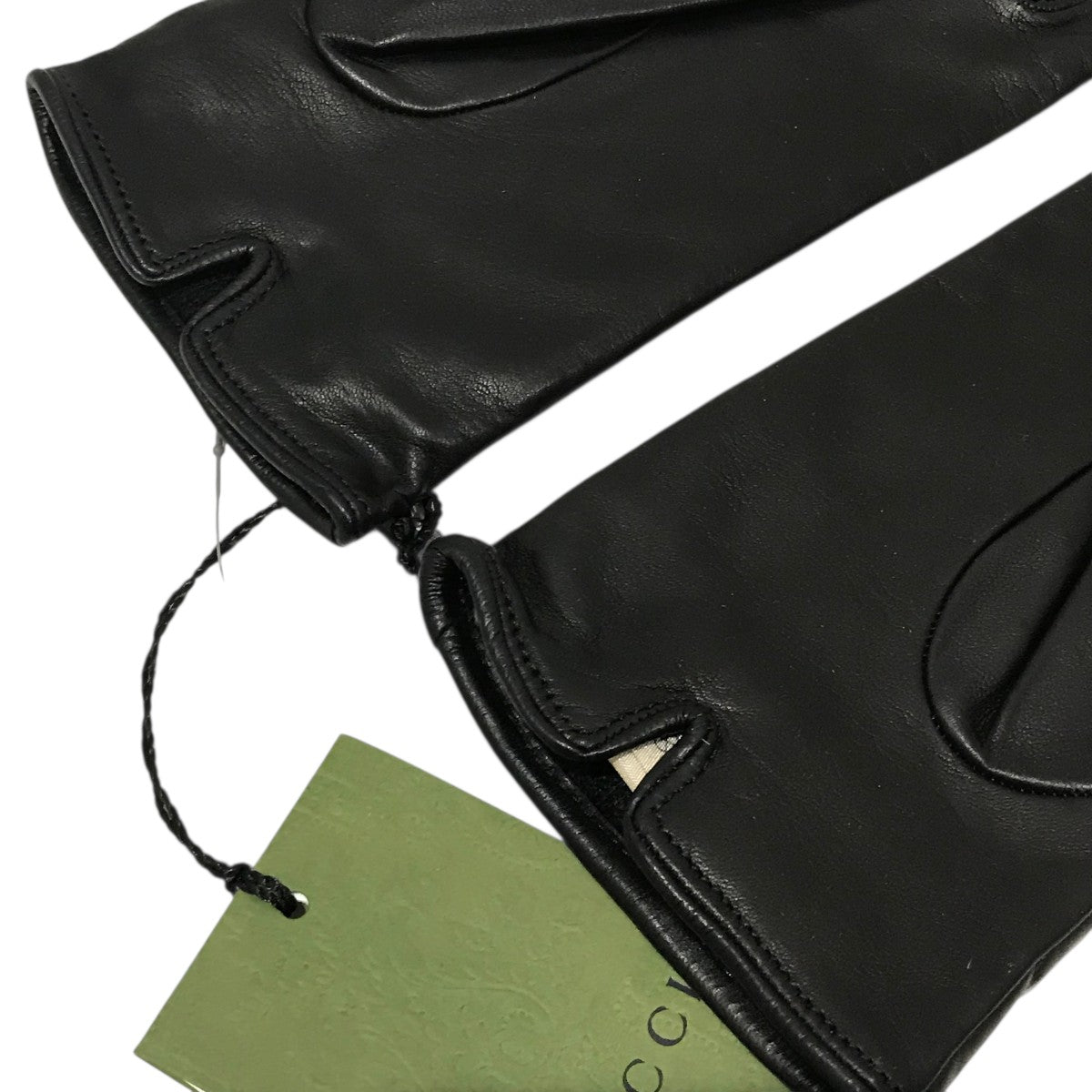 GUCCI(グッチ) レザーグローブ477965 477965 ブラック サイズ L