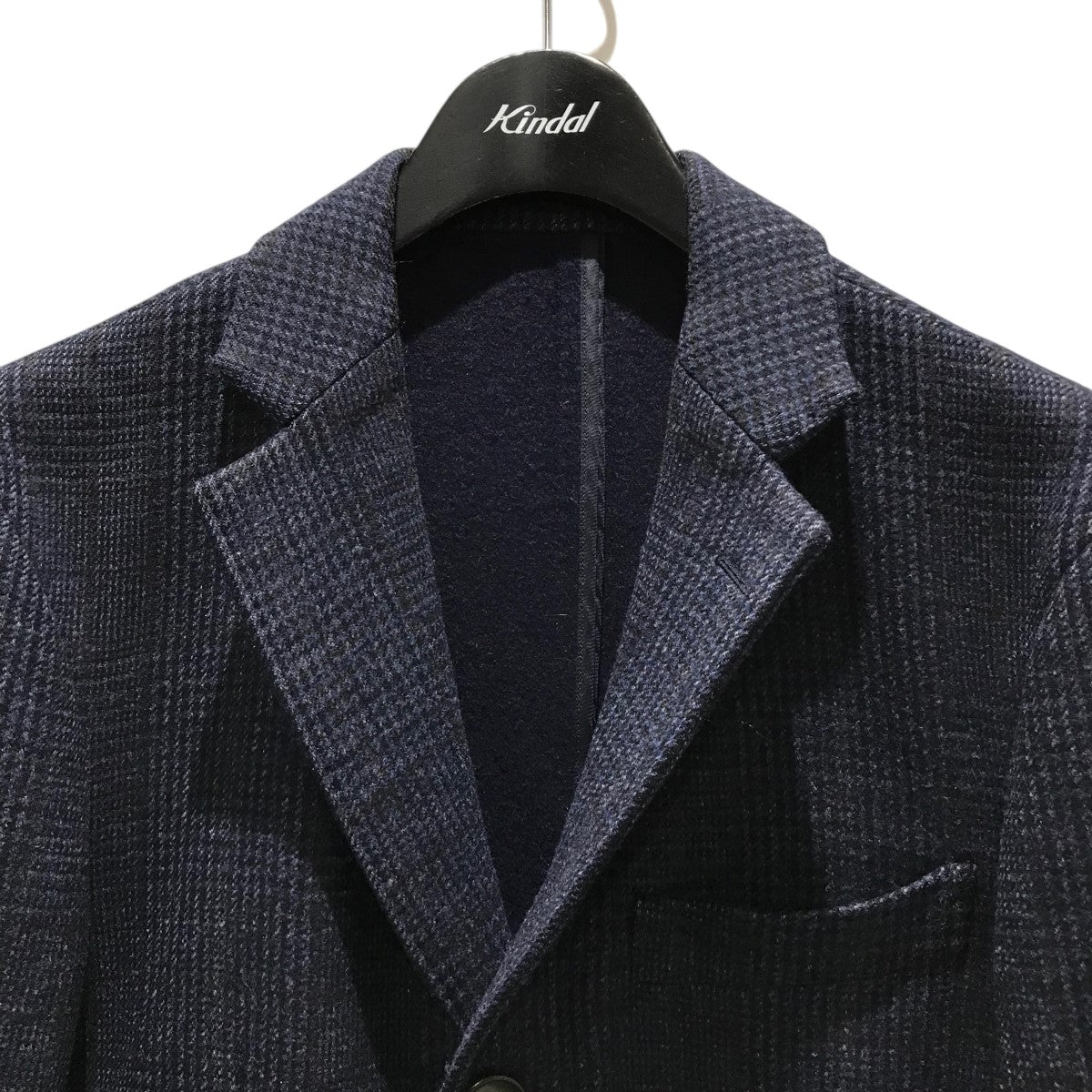 EDIFICE×LORO PIANA チェックグレンチェックチェスターコート15