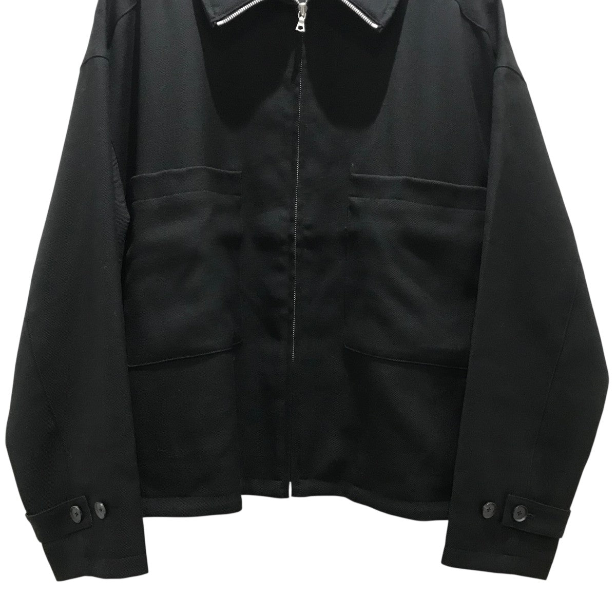 AURALEE WOOL SERGE ZIP-UP BLOUSON ブラック WOOL SERGE ZIP-UP BLOUSON (A9AS02WS) | AURALEE / ジャケット