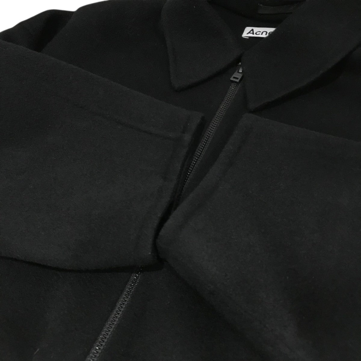 【Acne Studios】ウール ジップアップコート size.44 Acne Studios - Wool zipper jacket - Black