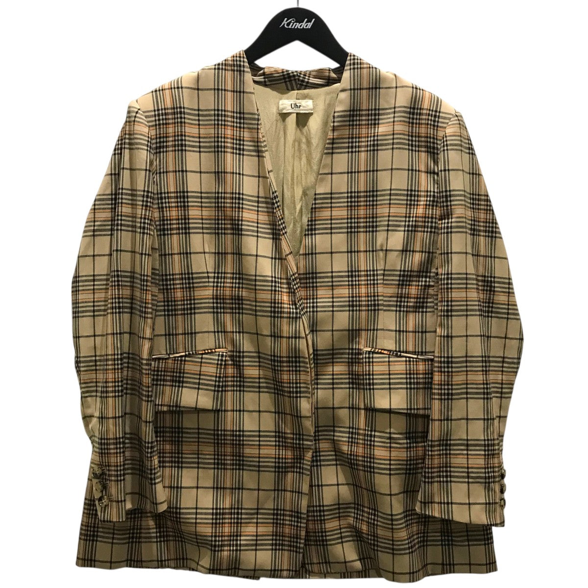 【Over Jacket】チェックオーバージャケット22AWUhr-JK291
