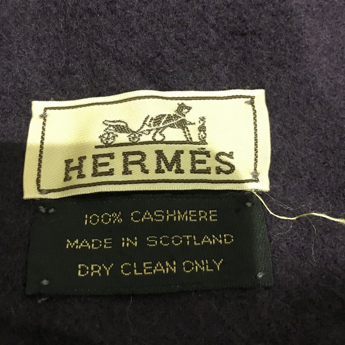 エルメス カシミヤ マフラー　パープル HERMES(エルメス) カシミヤマフラー パープル サイズ -｜【公式