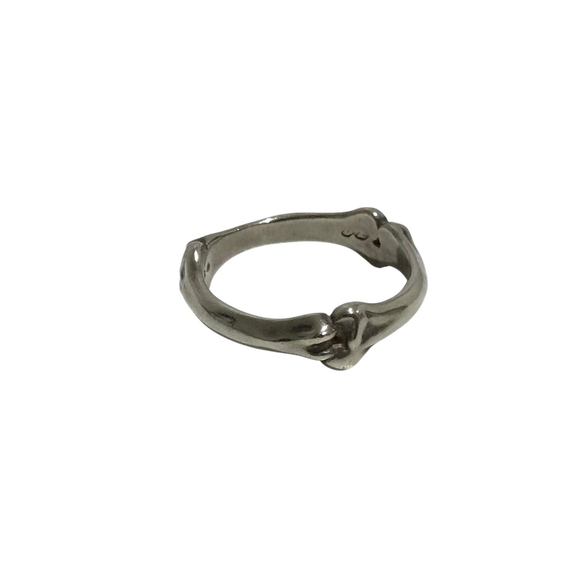 【bone shaped band ring． 】ボーンシェイプバンドリング