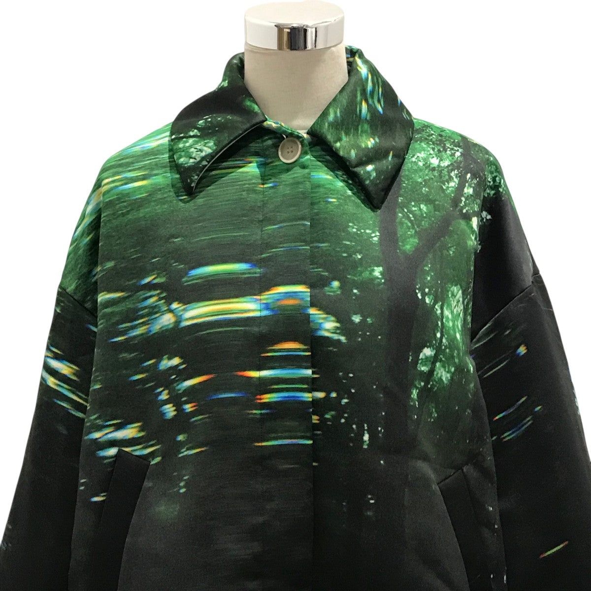 ENFOLD 【IN THE GARDEN COAT】プリントステンカラーコート300HA130-1720 古着・中古-3枚目のアイテム画像