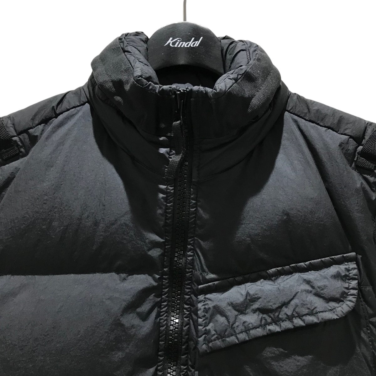 STONE  CRINKLE REPS NY DOWN ダウンベスト Stone Island Garment Dyed Crinkle Reps NY Down VEST Black