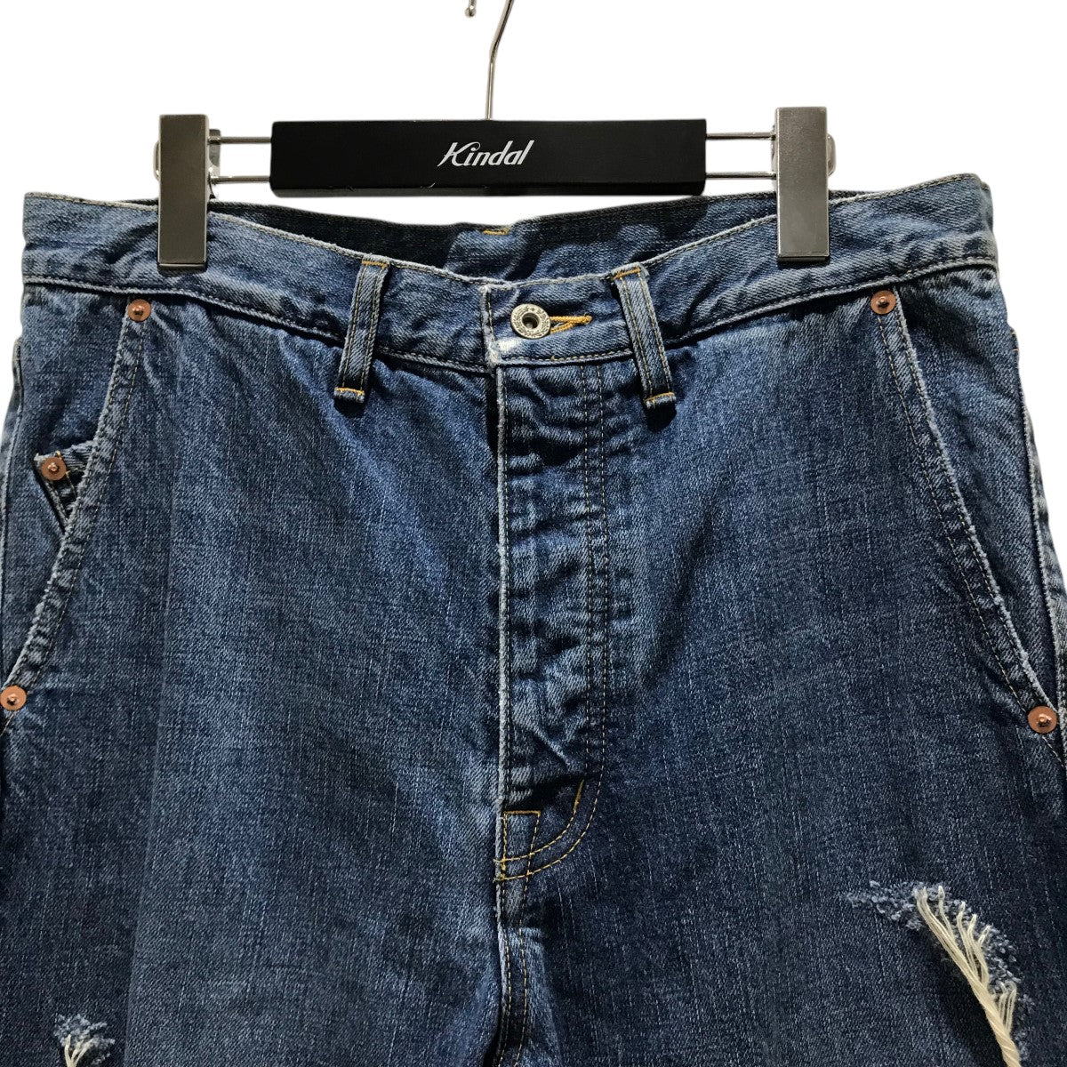 ダメージ加工デニムパンツ18AW08PT77