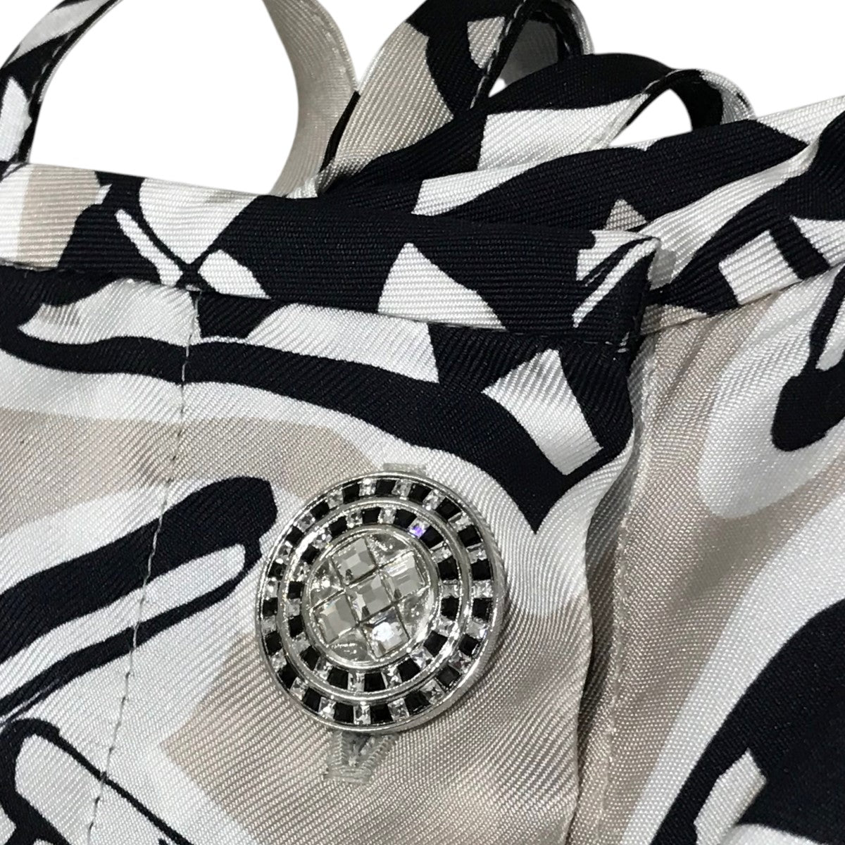 CHANEL(シャネル) チェッカーフラグシルクブラウスP73999V65634