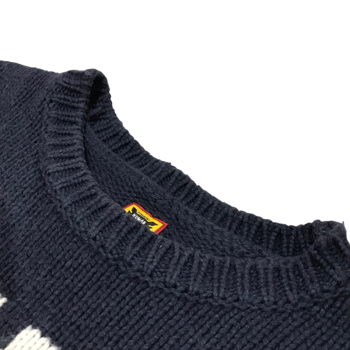 HUMAN MADE(ヒューマンメイド) ダックスニット ネイビー サイズ