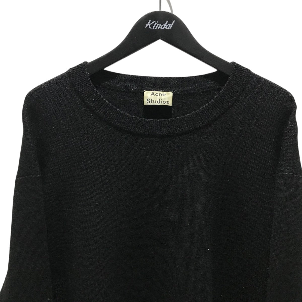 Acne Studios NUOLJA ブラック トレーナー Acne Studios - Crew neck sweater - Relaxed unisex fit