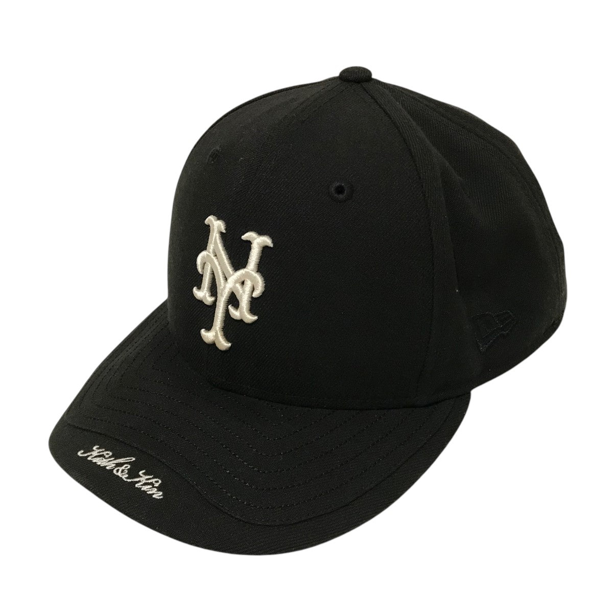 KITH×New Era 刺繍キャップ ブラック サイズ 7 1/2(59.6cm
