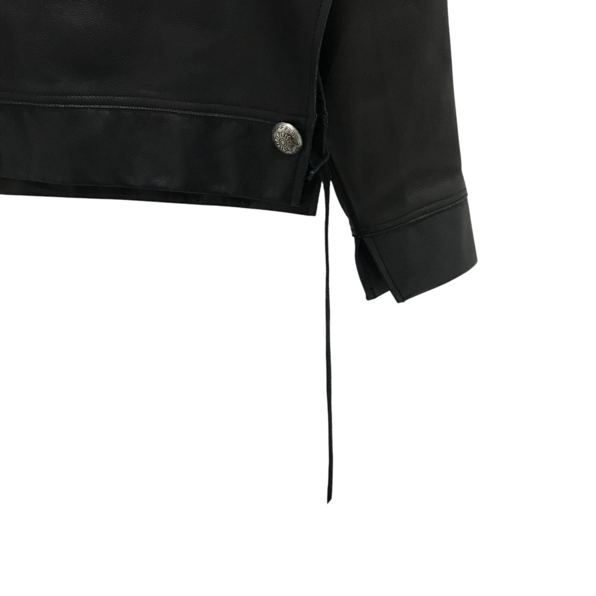 SUNSEA(サンシー) 【LEATHER SWEATSHIRT】カウレザースウェット22A25