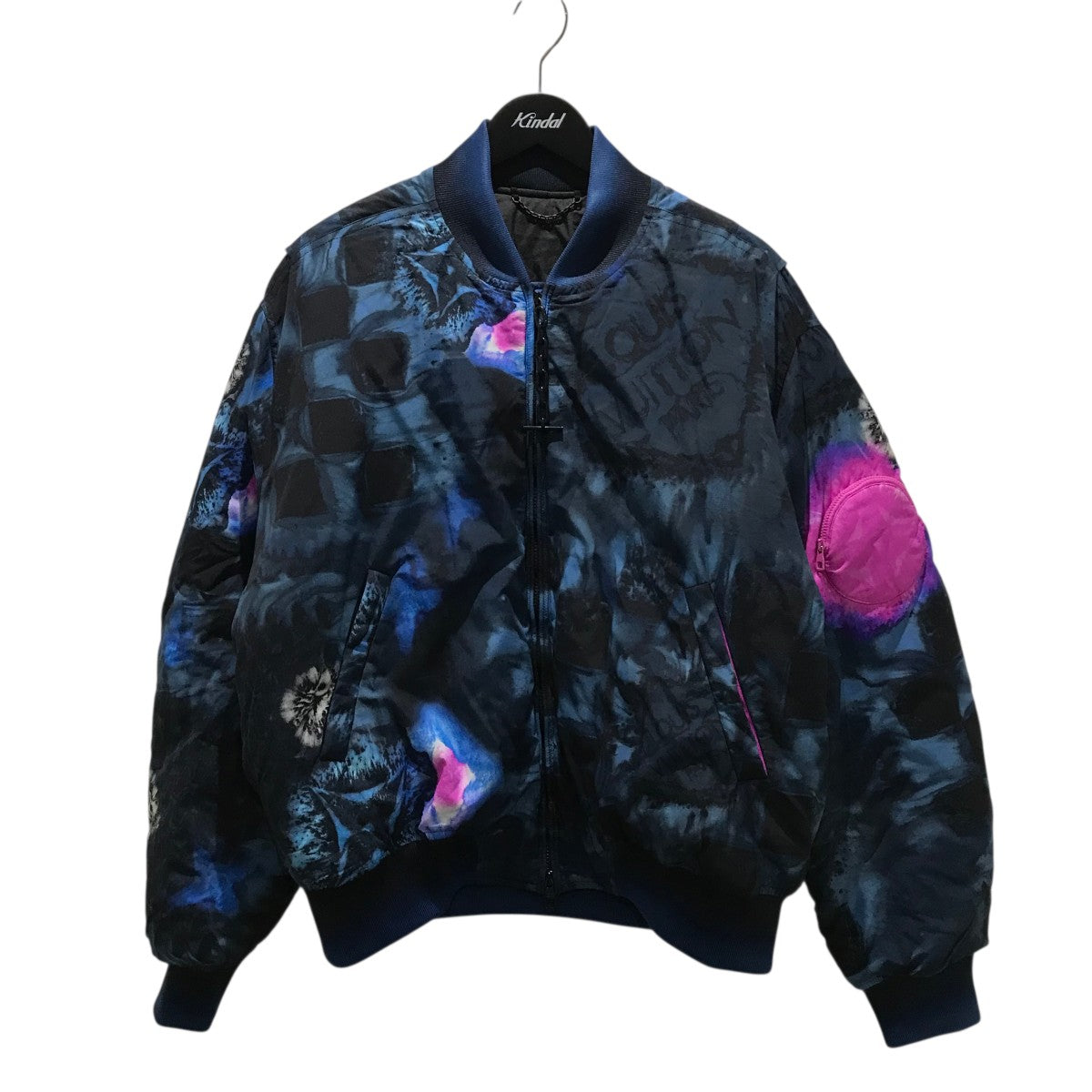 LOUIS VUITTON(ルイヴィトン) シングルライダースジャケット ブラック