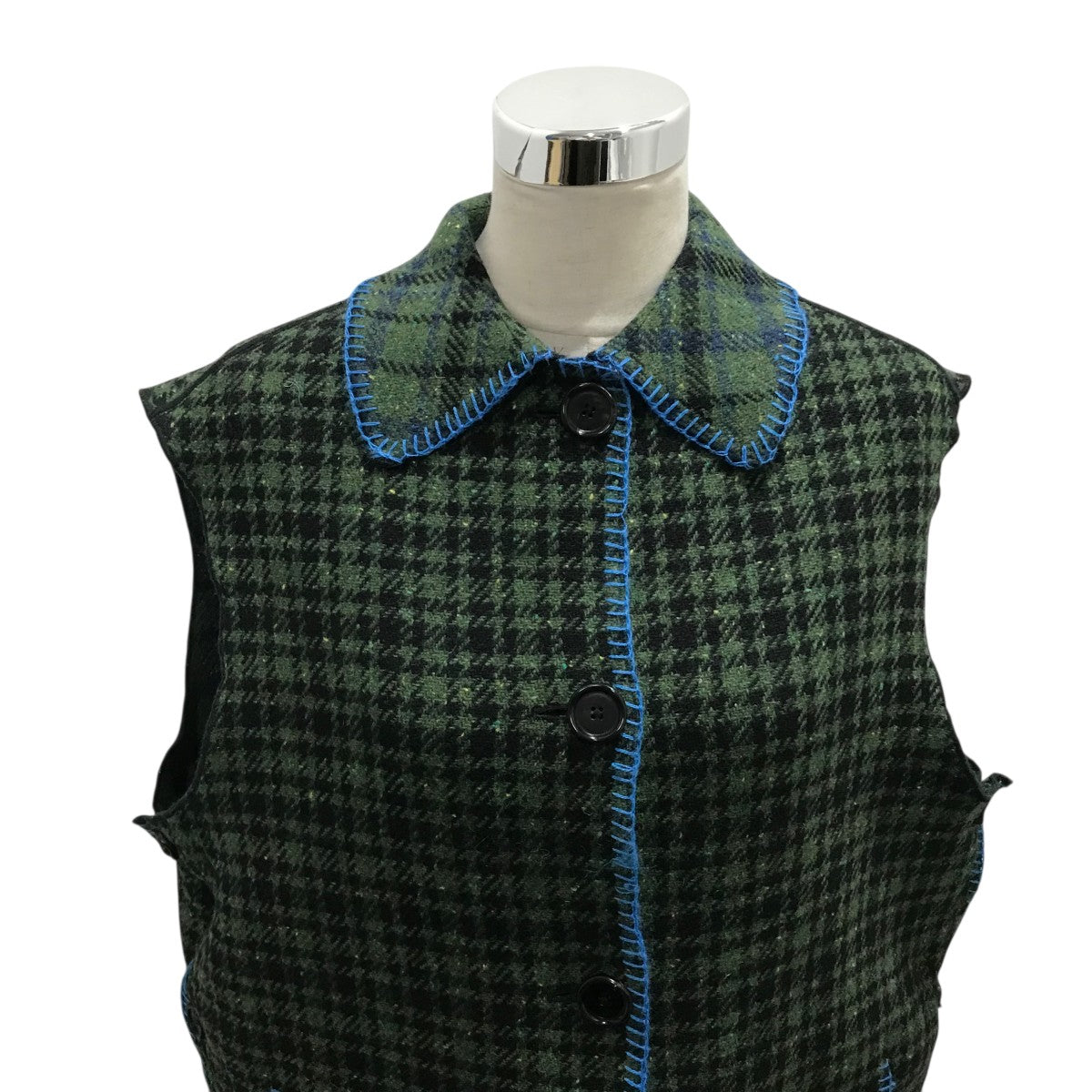 MARNI 22AWチェックノースリーブコートGLMA0050BM 古着・中古-3枚目のアイテム画像