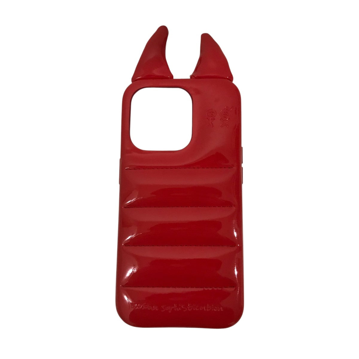 【THE PUFFER CASE DEVIL】Iphone15Proスマートフォンケース