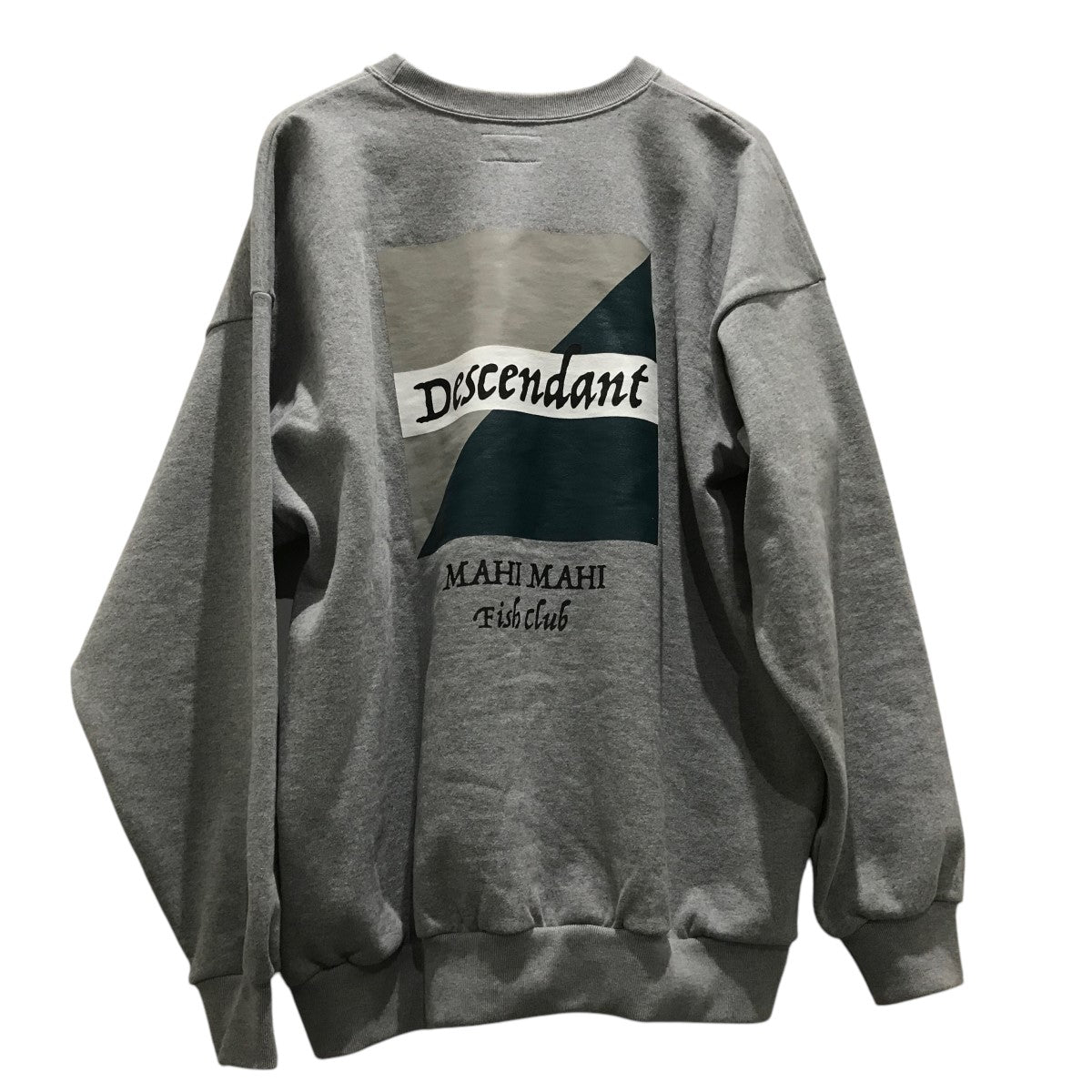 DESCENDANT クルーネック スウェット グレー サイズ3 L DESCENDANT(ディセンダント) クルーネックスウェット グレー サイズ 3