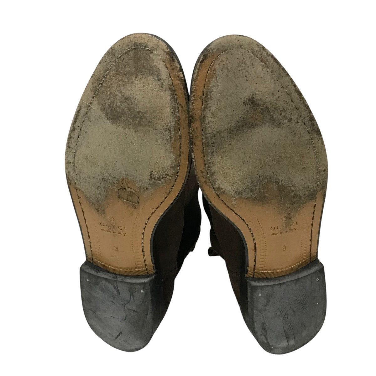 GUCCI(グッチ) スウェードサイドゴアブーツ256346 256346 ブラウン