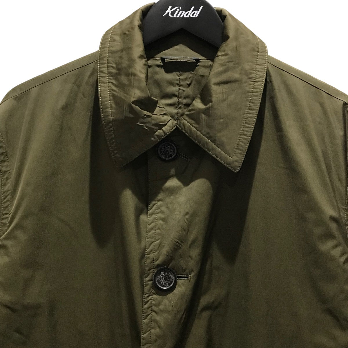 極美品　HERMES エルメス　中綿　ダウン　コート　ロング　サファリ　カーキ 極美品 HERMES エルメス 中綿 ダウン コート ロング サファリ カーキ