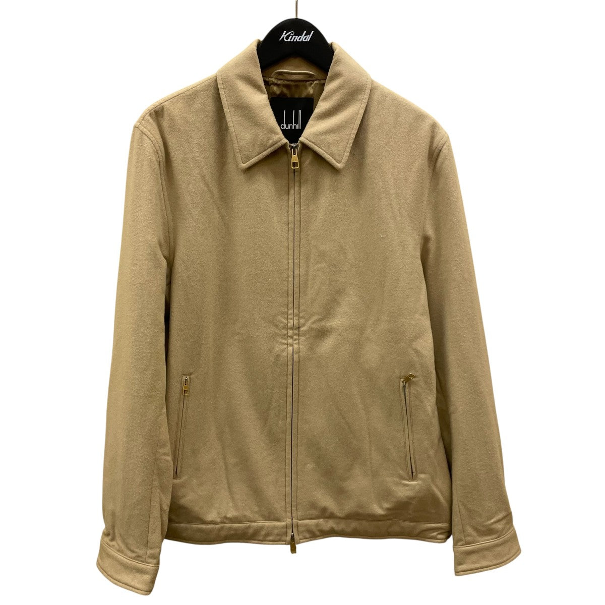 dunhill カシミヤ混ジップジャケット 古着・中古-1枚目のアイテム画像