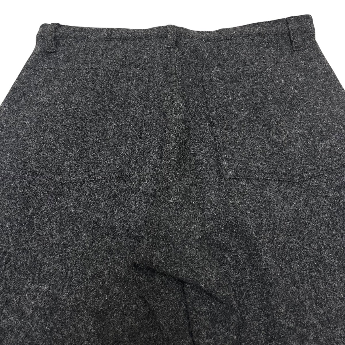 美品★コムデギャルソンシャツ★エステルパンツ★フリーダムロゴ★チャコールグレー COMME des GARCONS SHIRT（コムデギャルソンシャツ）コットン