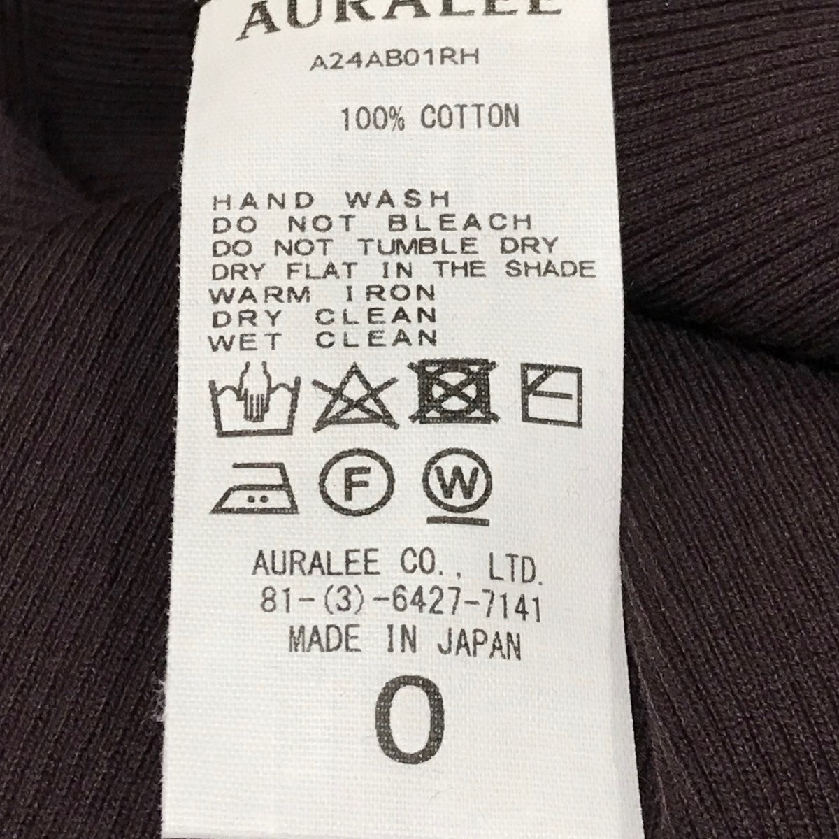 AURALEE×Ron Herman 24AW別注【EXCLUSIVE RIB TURTLE NECK L／S