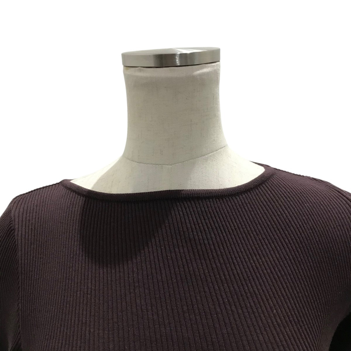 AURALEE Ron Herman別注 リブボートネック長袖カットソー 0 AURALEE×Ron Herman 24AW別注【EXCLUSIVE RIB TURTLE NECK L／S